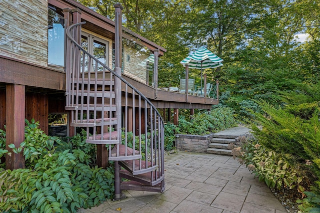 5788 M 63, Coloma, MI 49038 - exterior space featuring a patio area and stairs