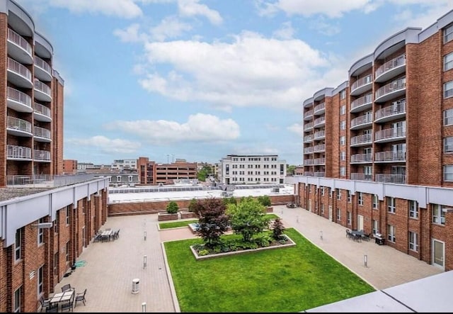 view of property's community with a city view