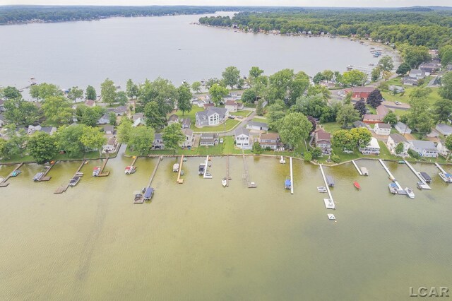3145 Round Lake Hwy, Manitou Beach, MI 49253 - bird's eye view of a large body of water