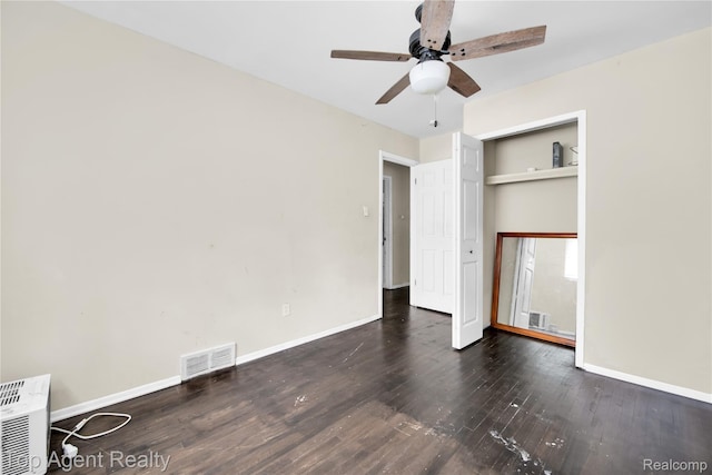 4123 Burton St, Inkster, MI 48141 - unfurnished bedroom with wood finished floors, baseboards, and a ceiling fan