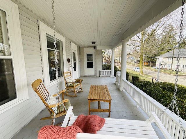 323 N Marshall Ave, Marshall, MI 49068 - view of patio with covered porch