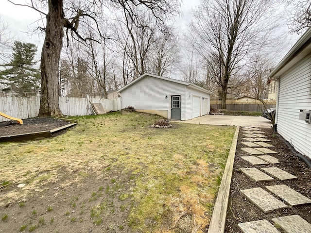 323 N Marshall Ave, Marshall, MI 49068 - view of yard featuring an outdoor structure and fence
