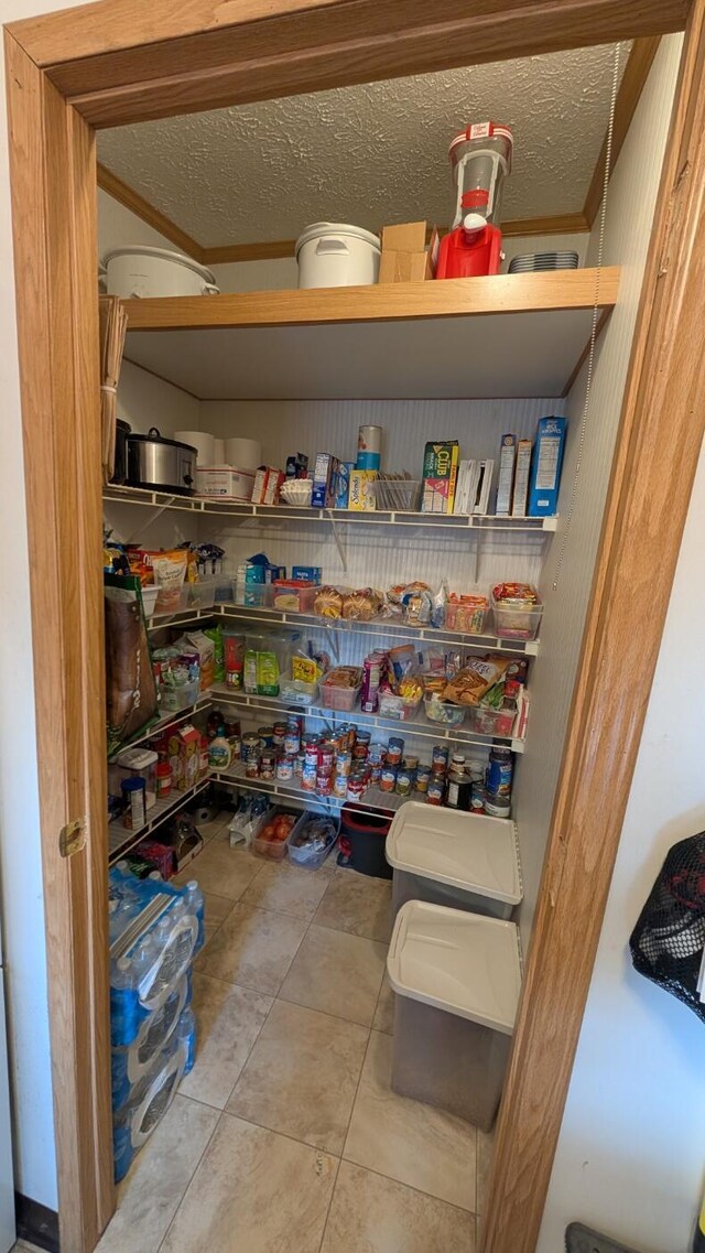 view of storage area