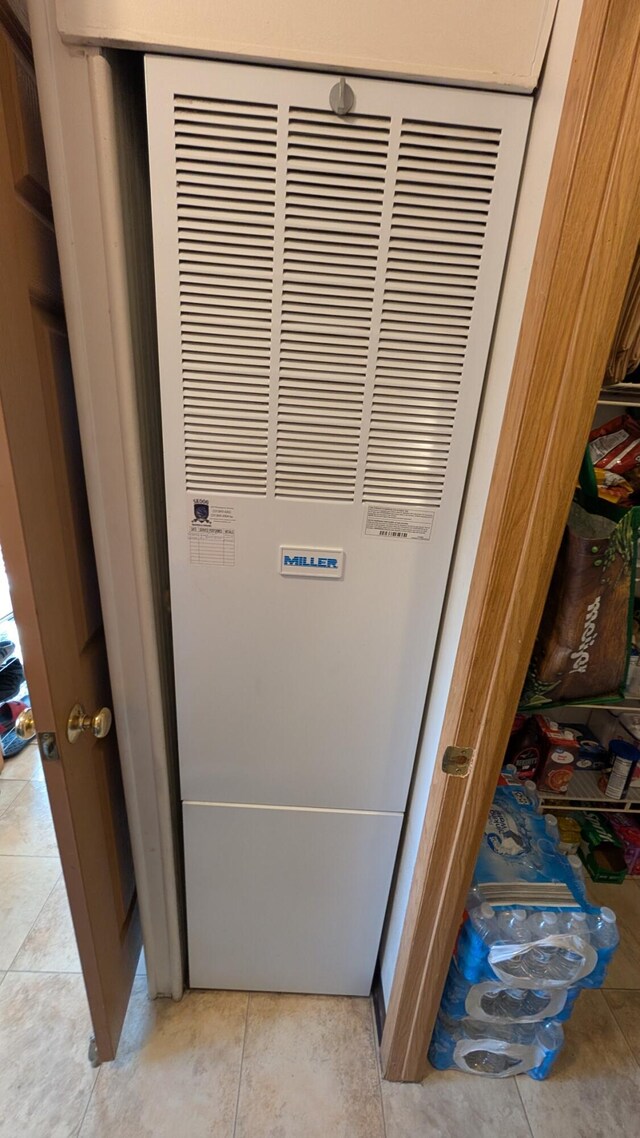 room details with a heating unit