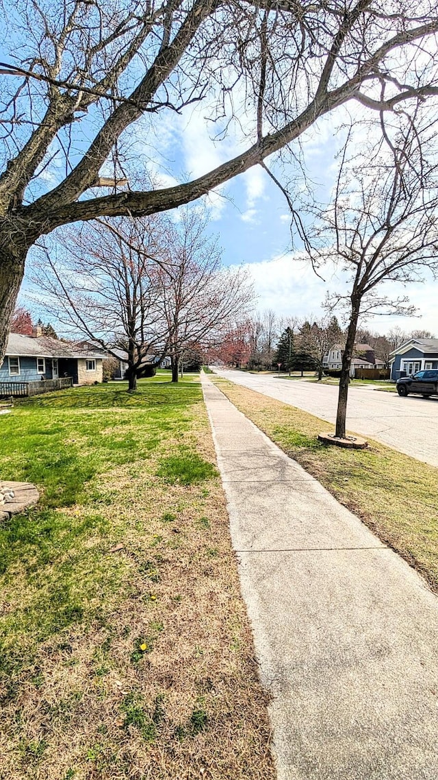 view of street with sidewalks