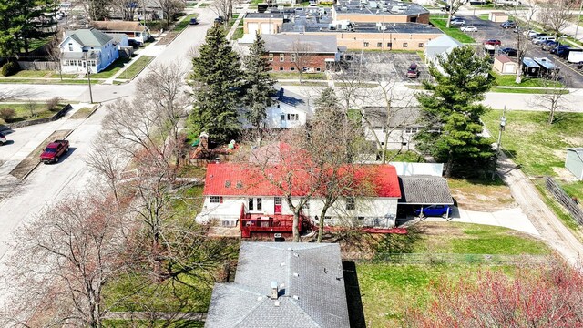 aerial view featuring a residential view
