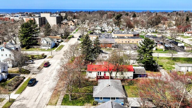 drone / aerial view with a residential view