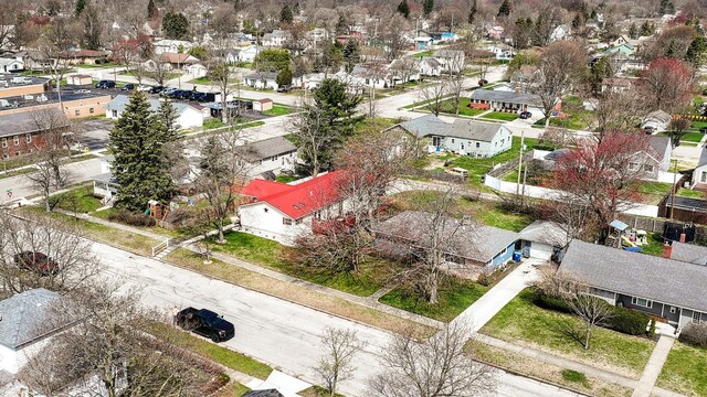 drone / aerial view with a residential view