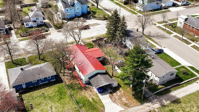 bird's eye view featuring a residential view