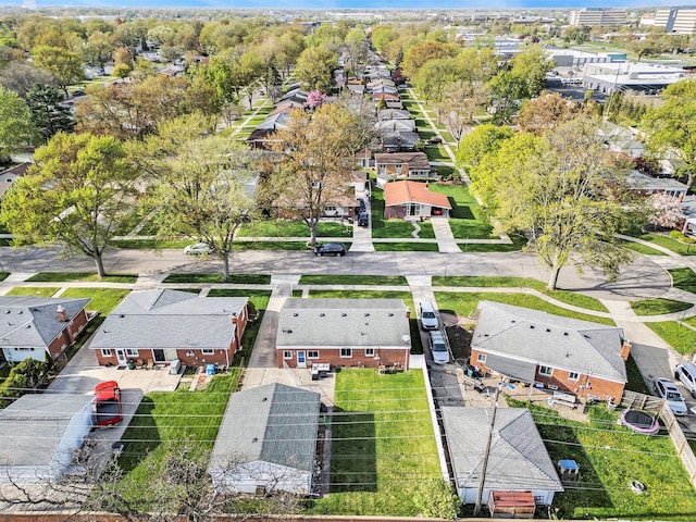drone / aerial view featuring a residential view