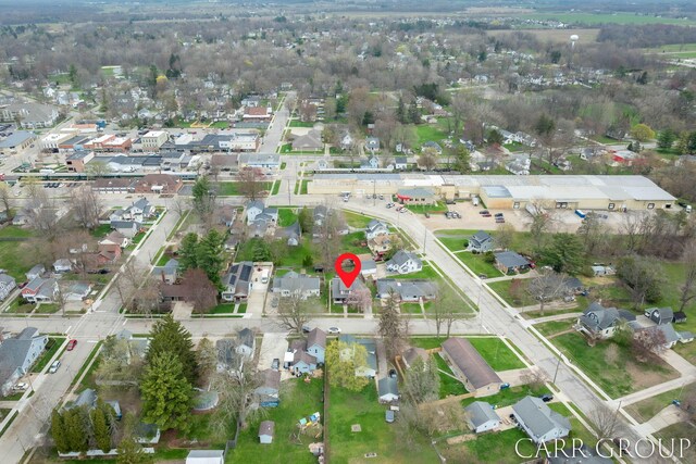 birds eye view of property featuring a residential view