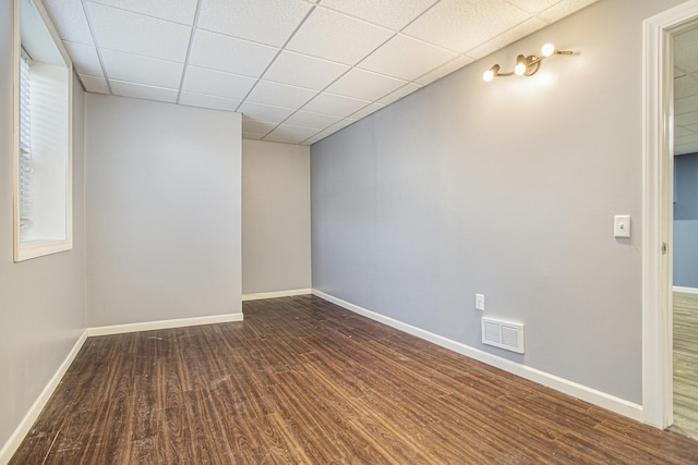 17026 H Dr S, Marshall, MI 49068 - spare room featuring wood finished floors, visible vents, and baseboards