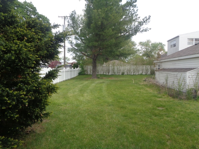 1353 N Gulley Rd, Dearborn Heights, MI 48127 - view of yard with fence