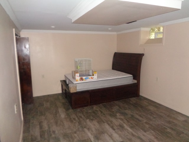 1353 N Gulley Rd, Dearborn Heights, MI 48127 - bedroom with wood finished floors and crown molding