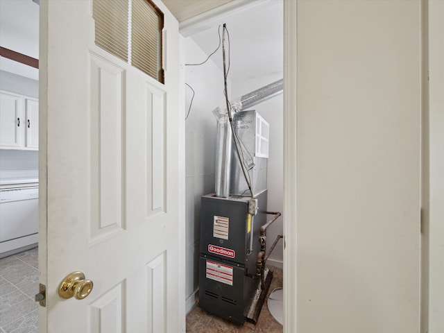 view of utility room