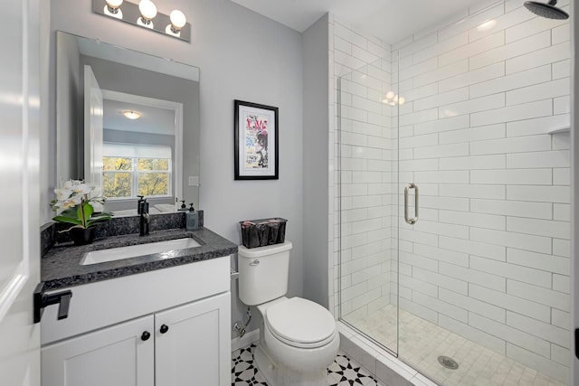 1737 Merrick St # 12, Detroit, MI 48208 - bathroom with a stall shower, toilet, and vanity