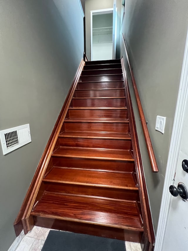 stairs with visible vents
