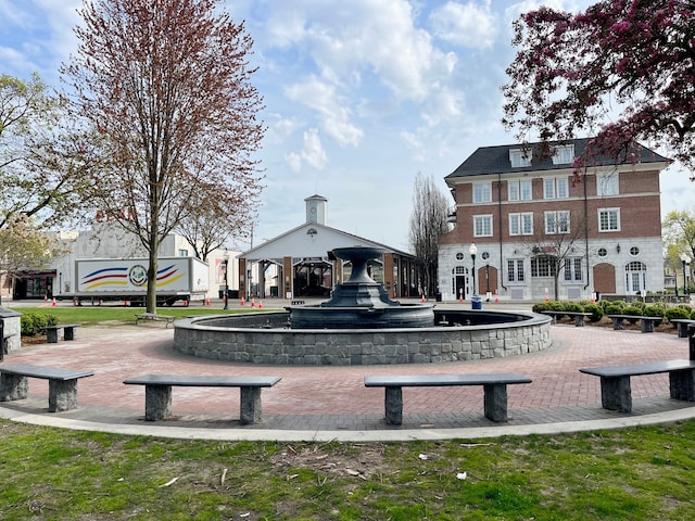 view of community with a gazebo