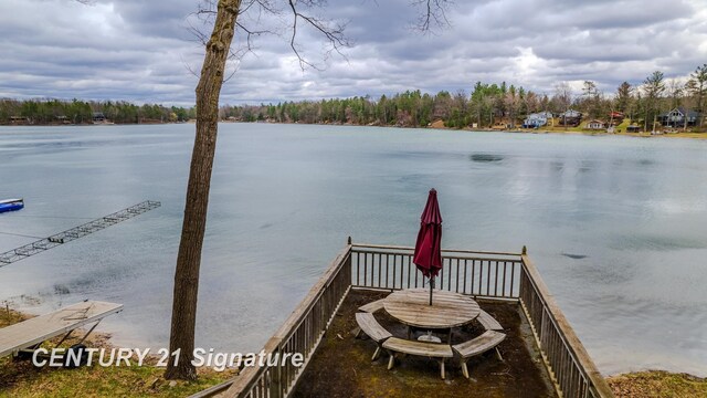 7765 Nicole Dr, South Branch, MI 48761 - dock area with a water view