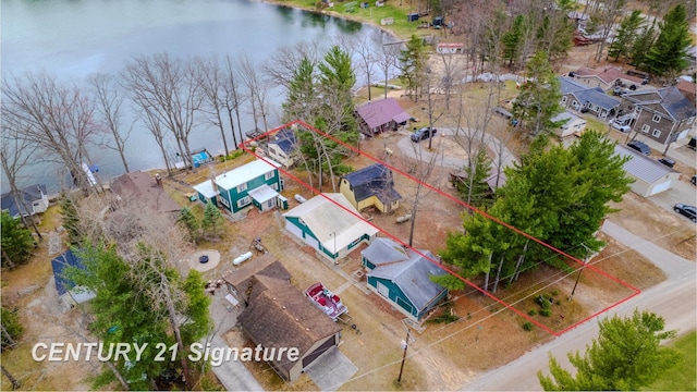 7765 Nicole Dr, South Branch, MI 48761 - bird's eye view with a water view