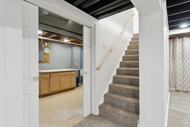 view of staircase