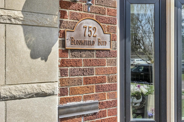 details with brick siding