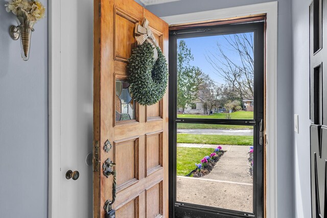 view of doorway to outside