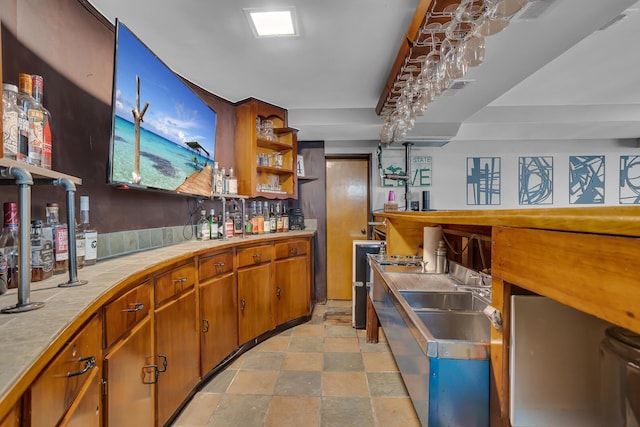 view of bar