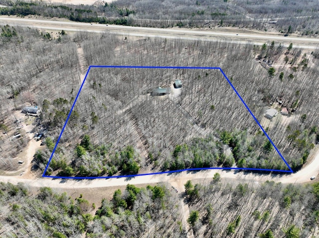 drone / aerial view featuring a rural view