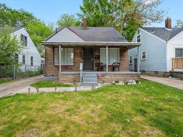 19400 Dwyer St, Detroit, MI 48234 - bungalow with a porch and a chimney