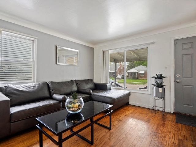 19400 Dwyer St, Detroit, MI 48234 - living area featuring hardwood / wood-style floors