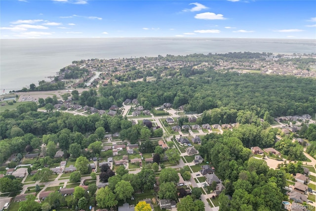 50477 Edith St, Chesterfield, MI 48047 - aerial perspective of suburban area with a nearby body of water