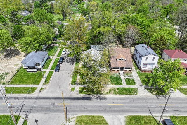 203 E Stewart Ave, Flint, MI 48505 - aerial perspective of suburban area with a tree filled landscape