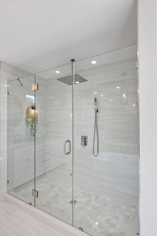 2423 Chicago Blvd, Detroit, MI 48206 - full bathroom with a stall shower and recessed lighting