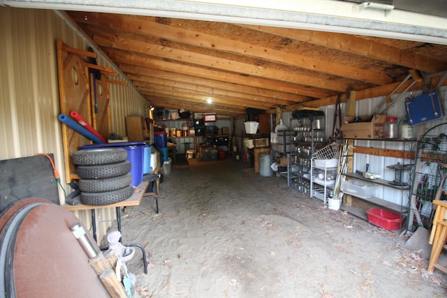 view of storage