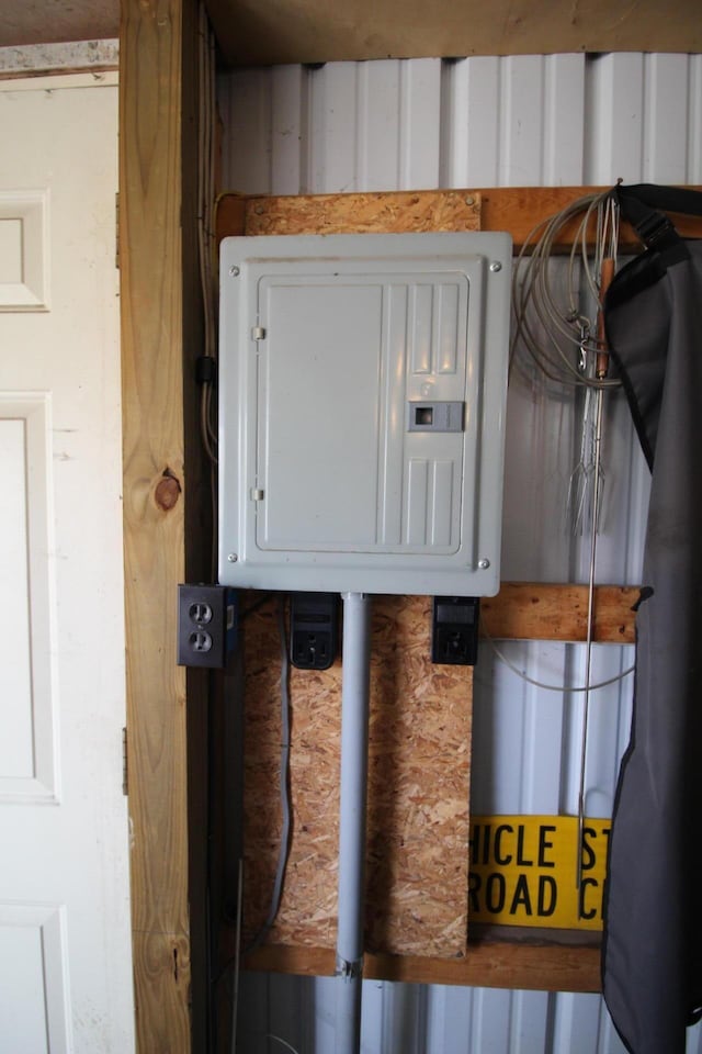 utility room with electric panel