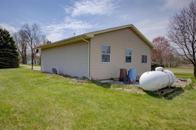 1414 Plains Rd, Leslie, MI 49251 - view of side of property featuring a yard