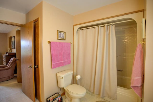 1414 Plains Rd, Leslie, MI 49251 - full bathroom featuring toilet and shower / bath combo