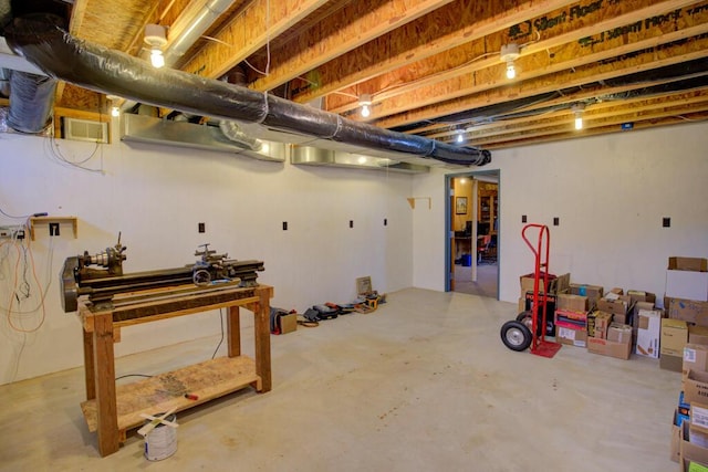 1414 Plains Rd, Leslie, MI 49251 - unfinished basement with visible vents