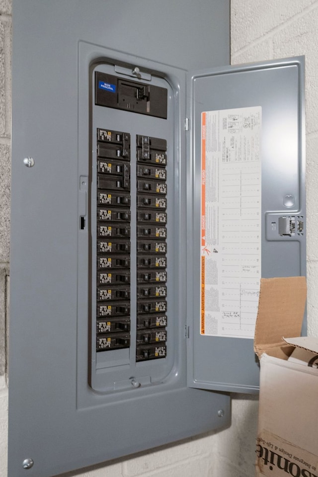 utility room with electric panel