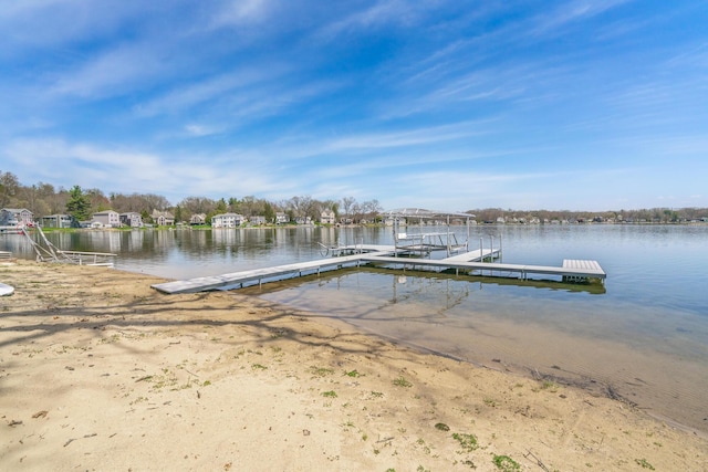 1300 N Eagle Lake Dr, Kalamazoo, MI 49009 - view of dock with a water view