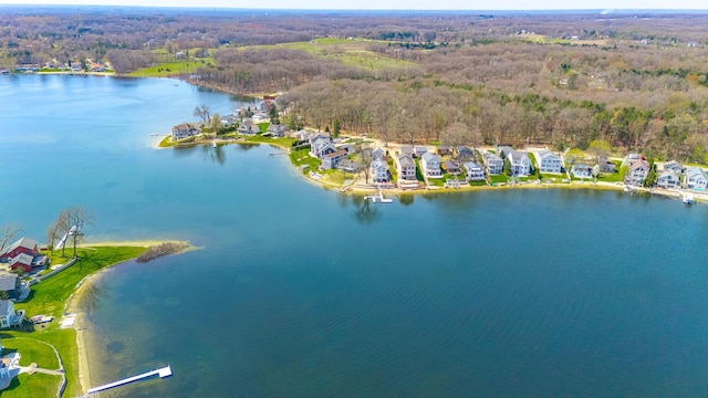 1300 N Eagle Lake Dr, Kalamazoo, MI 49009 - aerial view with a water view, a view of trees, and a residential view