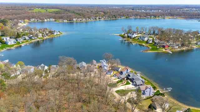 1300 N Eagle Lake Dr, Kalamazoo, MI 49009 - drone / aerial view featuring a water view and a residential view