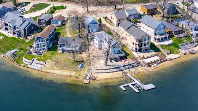 1300 N Eagle Lake Dr, Kalamazoo, MI 49009 - birds eye view of property featuring a water view