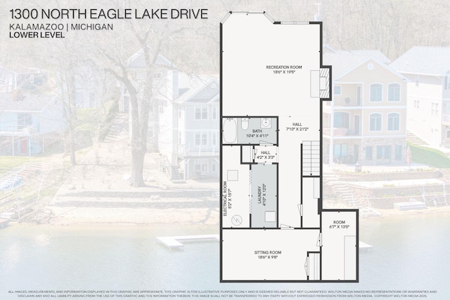 1300 N Eagle Lake Dr, Kalamazoo, MI 49009 - plan
