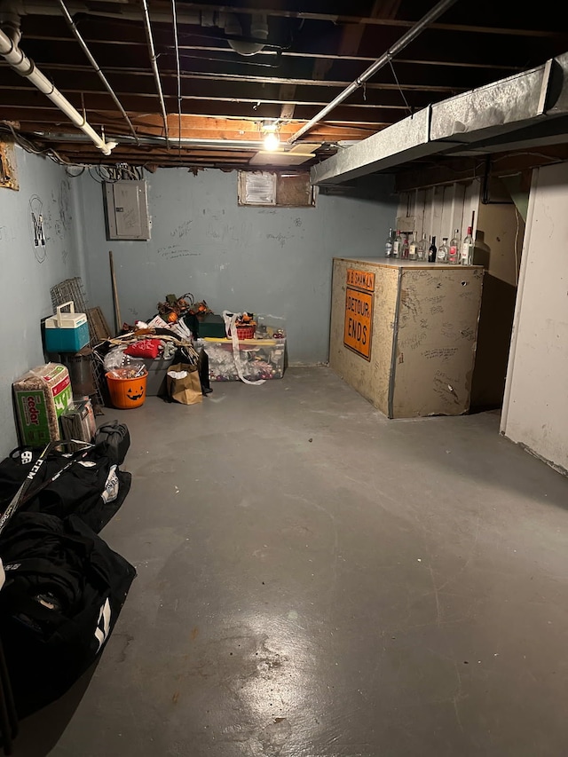 508 Lexington Ave, East Lansing, MI 48823 - unfinished basement with electric panel