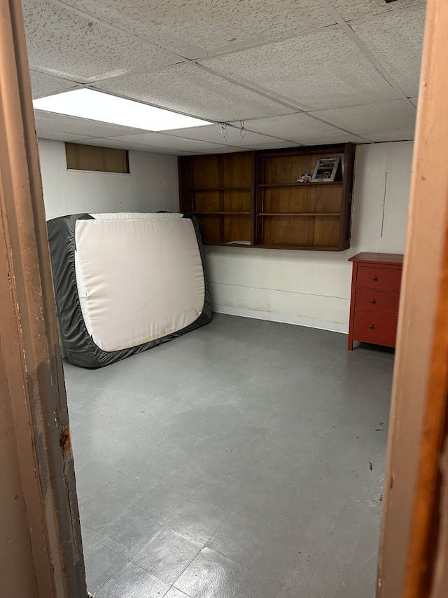 508 Lexington Ave, East Lansing, MI 48823 - finished basement featuring tile patterned floors and a drop ceiling