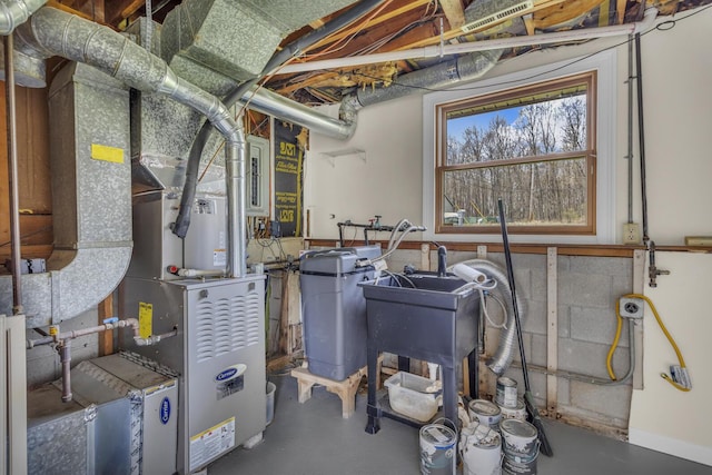 9315 Kingsley Dr, Onsted, MI 49265 - utility room featuring a sink