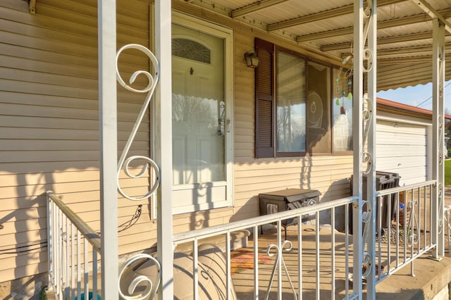 view of exterior entry
