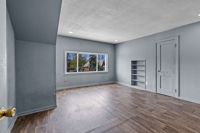 15374 Birwood St, Detroit, MI 48238 - interior space featuring baseboards, recessed lighting, wood finished floors, and a textured ceiling